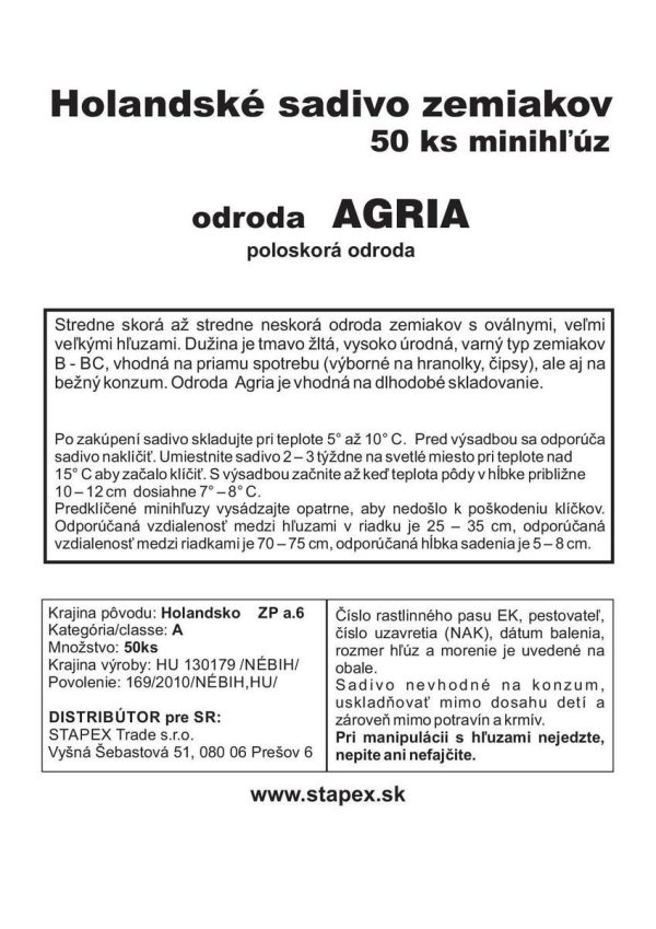 Bio zemiaky AGRIA žlté 50 ks - Image 3